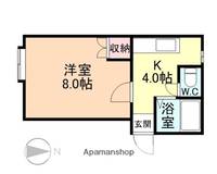 富山県富山市大町の賃貸アパートの間取り