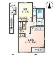 物件の間取り画像