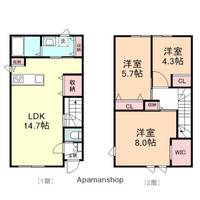 GOOD HILLS 金泉寺Ⅲ301の間取り