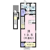アザレアWEST201の間取り