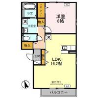 ロイヤルガーデン B棟の間取り