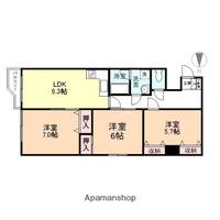 リヴァハイツ二口Ⅰの間取り