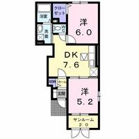 メロディ Dの間取り