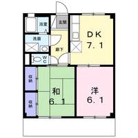 ベルメゾン姫野C棟の間取り