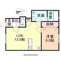 ハニエルⅡ107の間取り