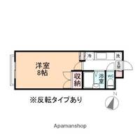 富山県富山市寺町の賃貸マンション208の間取り