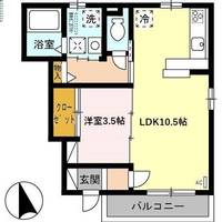 ジュアンあけのの間取り