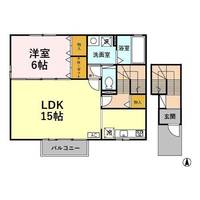 リュシオル Bの間取り