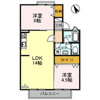 セジュール都 B棟の間取り