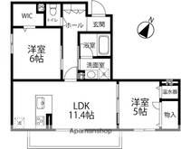 GRACE KANOA西泉301の間取り