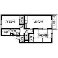 クレセール今江102の間取り