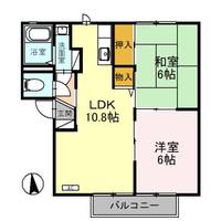 ディアス諸江 B棟の間取り