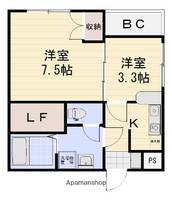 グレースヒル303の間取り