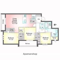 リクレ金沢泉野201の間取り