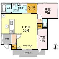 ウエスト パラシオIの間取り