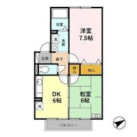 ラフィネ北間の間取り