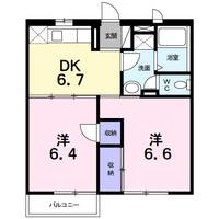 ルミエールマキタ202の間取り