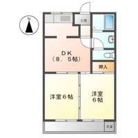 加賀野コーポⅠ00203の間取り