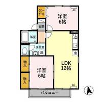 キングスガーデン A103の間取り