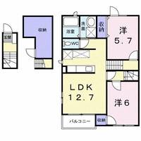 アムール・パレス Aの間取り