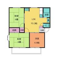 アークビラK D110号室の間取り