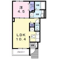 オーブリー柏原の間取り