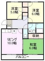 レジデンスISHII Nの間取り