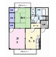 グランポルテ 木の宮Ⅰ203の間取り