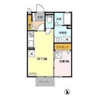 メゾンクレール Aの間取り
