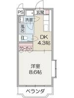 リヴェールHANAの間取り