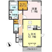 クレア Aの間取り