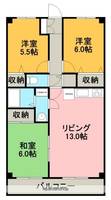 カツマタプラザの間取り