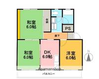 静岡県沼津市大諏訪の賃貸マンションの間取り