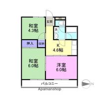 長岡アパートメントハウスⅡ403の間取り