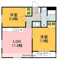 メゾンコリーヌの間取り