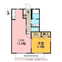 サニーコーポ西林田A101の間取り