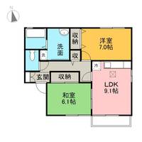 フローラヴェルテ ボレア102の間取り