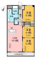 ルネス西武303の間取り