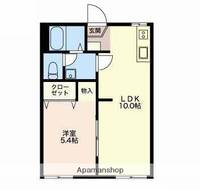 八反田ハイツA101の間取り