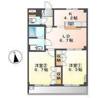 サニーハウス南Aの間取り