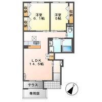 THE LERATO(ザ レラート)の間取り