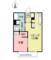 静岡県静岡市清水区蒲原4丁目の賃貸アパートの間取り