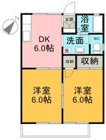 フローラフジA203の間取り