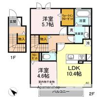 こっこ宮新203の間取り