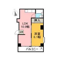 吉原パークハイツ205の間取り