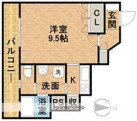 カーサ・ミラ日神パレステージ浜松Ⅱ1004の間取り