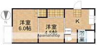 掛川メゾンオークラBB102の間取り