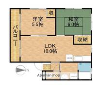 静岡県磐田市池田の賃貸アパートの間取り