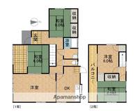 静岡県磐田市上新屋(一戸建)の賃貸物件戸建ての間取り