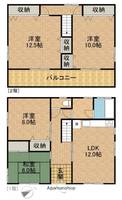 静岡県掛川市大野(一戸建)の賃貸物件戸建ての間取り